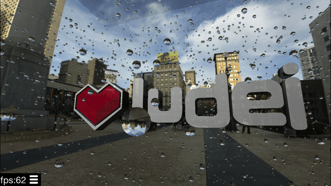 WebGL - Ludei Logo デモ